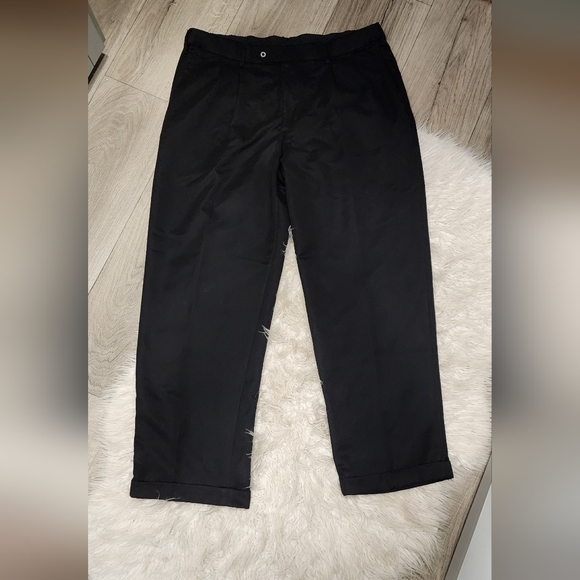 George Other - George Men's Black Pleated Slacks